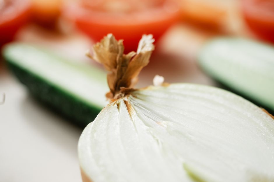 Fresh ingredients prepared in a clean kitchen